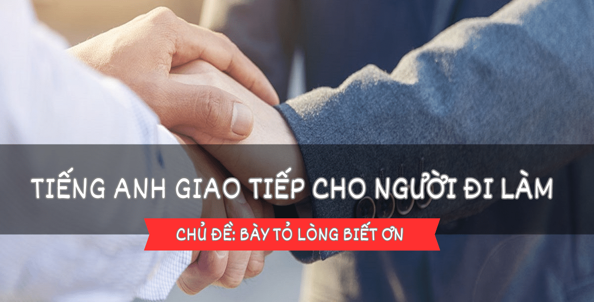 Giao tiếp tiếng Anh cho người đi làm – Bài 11: Bày tỏ lòng biết ơn