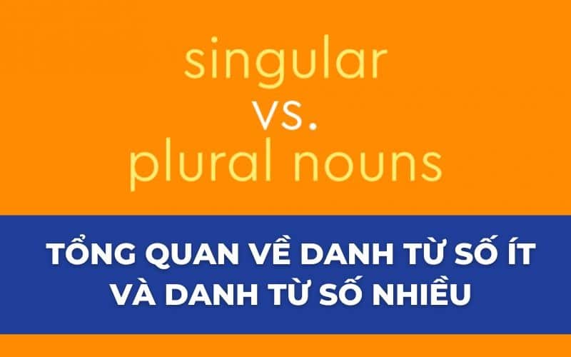 Những điều cần biết về danh từ số ít và danh từ số nhiều trong tiếng Anh